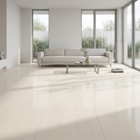 Azulejos de Porcelana con Aspecto de Mármol Moderno para Piso y Pared con Acabado Pulido Resistente a los Ácidos de 9 mm de Espesor para Baño y Cocina