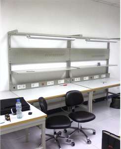 Banco DE TRABAJO antiestático texturizado ESD de laboratorio de escritorio antiestático para ensamblar banco de trabajo electrónico <span class=keywords><strong>antist</strong></span> ESD de altura ajustable - Product Image 4