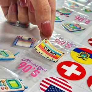 Autocollants Constellation A5 Kiss Cut UVDTF pour enveloppes de gobelets à coller, autocollants personnalisés de dessins animés à assortir pour gobelets en verre, gobelets, carnets - Product Image 5