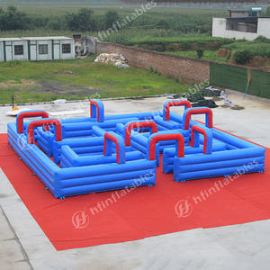 Labyrinthe gonflable d'enfants pour la lutte de pistolet à eau, labyrinthe gonflable vente commerciale labyrinthe gonflable extérieur bon marché pour des jeux d'étiquette de l'eau - Product Image 3