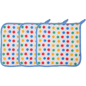 Paño de Limpieza Absorbente de Aceite de Microfibra con Diseño de Puntos, Toalla Cuadrada Gruesa para el Hogar con Cuerda para Colgar, para Limpieza de Cocina - Product Image 1