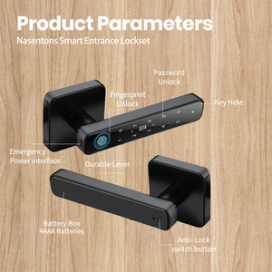 Elektronischer Smart-Griff mit Automatischem Fingerabdruckscanner, TTlock Tuya App, Schlüssellose Fernbedienung, Fingerabdruck-Passwort Smart <span class=keywords><strong>Locks</strong></span> - Product Image 2