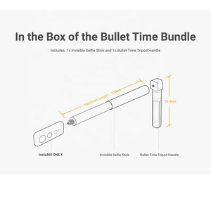 Insta360 Một <span class=keywords><strong>R</strong></span>/ONE <span class=keywords><strong>X</strong></span> Evo Bullet Thời Gian Ảnh Tự Sướng Stick Tripod 1/4 - Product Image 4