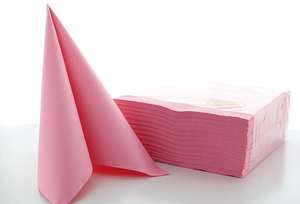 Disposable Linclass Airlaid Dinner Napkins Soft <b>Tissue</b> Folded Napkins Uni <b>Pink</b> 40 X 40 cm 1/4-Fold - Product Image 5