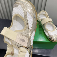 2026 Y2K Baskets Mary Jane en maille argentée pour femme, style Balletcore, plates sportives, respirantes, métalliques, légères, tendance mode Air