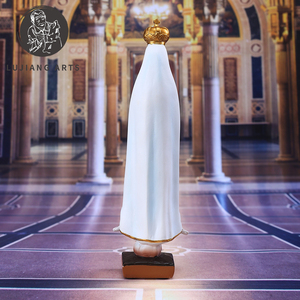 Estatua católica de Nuestra Señora de Fátima de 8 pulgadas, decoración de escultura de resina, figura de Nuestra Señora de Fátima EN LA Base, regalo religioso - Product Image 5