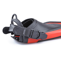 Sangles de plongée ALOMA HS-800 en TPR/PVC/silicone, remplaçables, à ressort, à dégagement rapide, réglables, à talon ouvert – Durables, noir/blanc