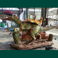 Kapalı Oyun Alanları İçin Dilophosaurus Animatronik Modeli, Satılık İnteraktif Robot Dinozor Binme Oyuncağı