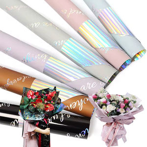 מכירת קידום מכירות פרח קישוט עמיד למים בהיר צבעוני גלישת paperer - Product Image 1