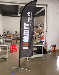 <strong>Custom</strong> Designed Outdoor Teardrop Flag Banner Stand Promotional Flying Pole <strong>for</strong> Advertising &amp; Exhibition Events Beach Field Use - Product Image 5