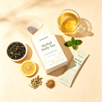 SIWEIDA Slim Tea Instantané Herbal Citron Minceur Détox Colon Santé Intestinale Sans Sucre 100g 5gx20 Sachets
