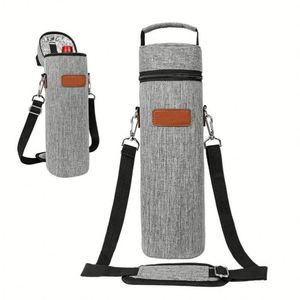 Bolsa Enfriadora de Vino Tinto Individual Aislada y Portátil para Viajes de Negocios, Picnics al Aire Libre, Almacenamiento de Vino Refrigerado de Estilo Clásico - Product Image 1