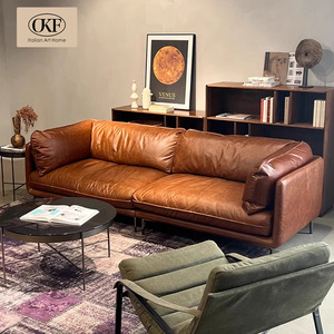 Роскошный диван-софа в стиле Честерфилд из французской кожи, винтажный кожаный диванный гарнитур для гостиной, диваны в скандинавском стиле для гостиной - Product Image 1