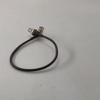 Conector BNC Macho en Ángulo Recto a TNC Hembra de Montaje en Panel, Cable Coaxial RG58 de 400mm, Ensamblaje de Cable Jumper RF