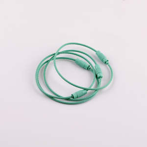 Porte-clés créatif en fil métallique peint, coloré, en alliage de zinc, portable, multifonctionnel, avec design à vis et bouton - Product Image 2