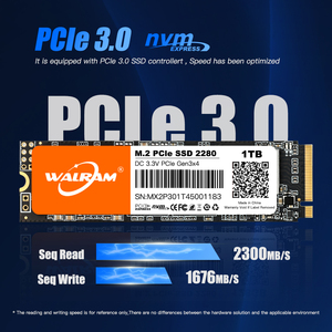 Walram 1TB PCIe M.2 2280 SSD NVMe, Notebook Hard Disk status padat Laptop 128GB 256GB 512GB - Product Image 3