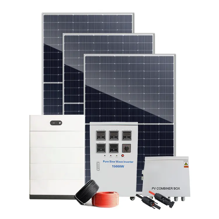 10KW pannello solare Kit generatore di potenza 5KW off Grid 10kw sistemi di energia solare per la casa