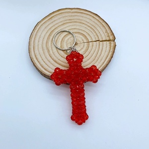 Oferta Especial: Abalorios de Acrílico Transparente Facetado para Bolsos, Cuentas de Plástico para Regalo Promocional, Llavero de Coche Hecho a Mano con Cruz - Product Image 5