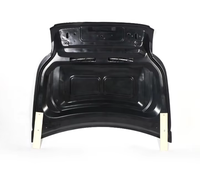 Cache de capot moteur avant en carbone mou avec conduit d'air pour Land Rover Defender 90 110 130 2019+ Composant de carrosserie tout-terrain