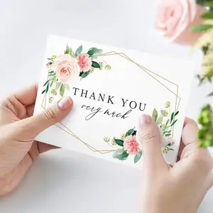 Petites Fleurs Personnalisables Cadeaux de Bénédiction Cartes de Voeux de Cuisson Merci Félicitations Cartes de Mariage