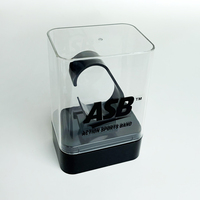 Boîte d'emballage en plastique personnalisée, boîte à montre transparente avec impression
