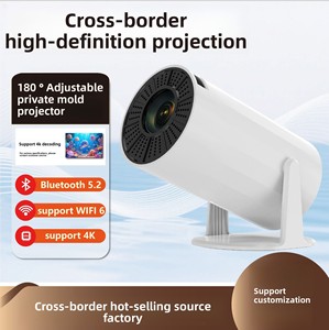 Proyector LED de barril de gran venta transfronterizo, sistema Android 11 para 5G, soporte de doble banda, decodificación 4K, batería incorporada portátil - Product Image 5