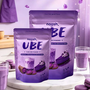 Custom Printed food Grade Pouch Purple Stand Up Zipper Foil <b>Bags</b> For Ube Powder Packaging - Product Image 6