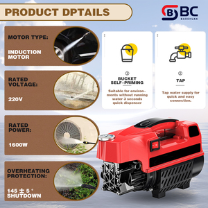 110v/220v Small Mini Portable Handheld Lightweight High Water Jet <b>Car</b> Machine for Home Use BC053005 High <b>Car</b> Wash Achie - Product Image 3