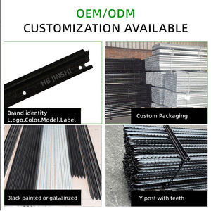 澳大利亚热浸镀锌金属钢y形栅栏柱星标黑色沥青涂层y柱 - Product Image 4
