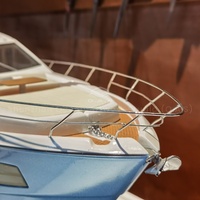 Artisanat en plastique fait à la main mettant en vedette Sunseeker Princess Autres marques de yacht Cadeau nautique personnalisé 75cm Riva Yacht Ship Model