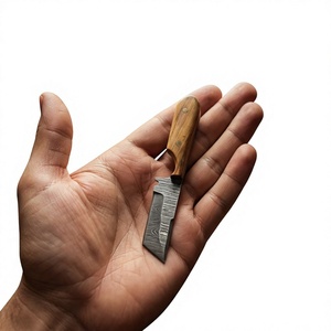 Couteau de chasse, de survie et de camping à lame fixe mini, en acier Damas, fait main, de haute qualité, personnalisable, OEM Resign - Product Image 2