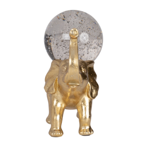 Statuetta di Elefante con Sfera di Cristallo, Scultura Decorativa per Casa, Sfera di Vetro per Soggiorno, Scaffale, Ufficio, Bagno - Product Image 3