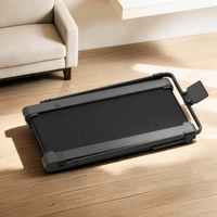 Tapis de marche électrique pliable PT1 avec inclinaison et plaque vibrante, écran LED, portable pour la maison et la salle de sport