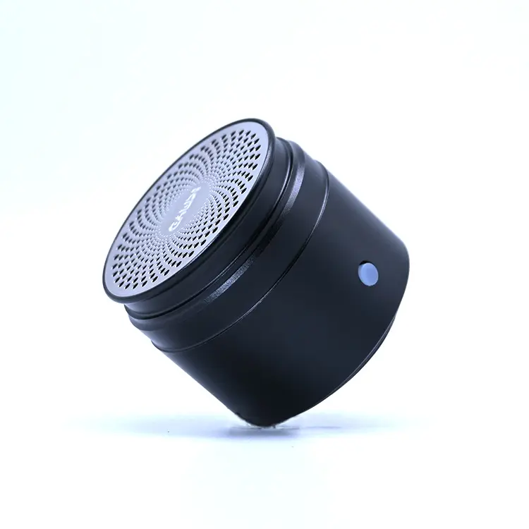 Silindir tasarımı Mini davul hoparlör alüminyum alaşımlı bas taşınabilir kablosuz hoparlör bt 5.3 IPX6 su geçirmez mini hoparlör