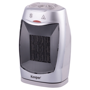 Calentador de Cerámica con Ventilador de 1500 W, Color Gris África - Product Image 1