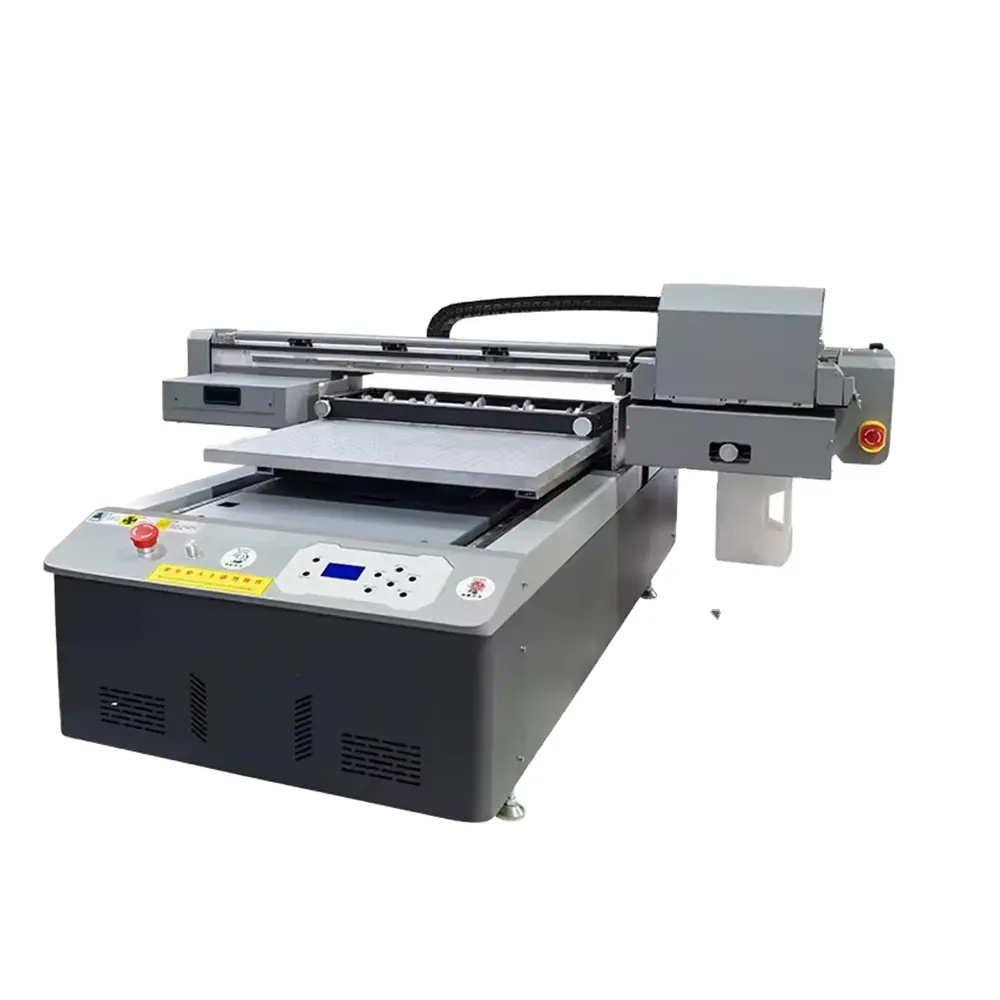 Hülle Alle Materialien uv-Flatbett-Druckermaschine 6090 Flachbettdrucker i3200 uv-Flatbettdrucker 60 x 90 für uv-Telefongehäusedruck