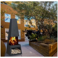 Durable et robuste, bol extérieur en acier corten rouille, poêle de patio, poêle de jardin, foyer, colonne de feu, sculpture de feu