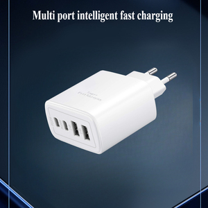 Cargador de Pared Universal de Alta Velocidad con 4 Puertos, 64W, Enchufe EU/UK, PD QC3.0, <span class=keywords><strong>2</strong></span> PD20W, <span class=keywords><strong>2</strong></span>.1A - Product Image 4