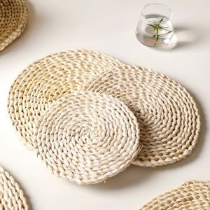 Vente en gros de napperons d'algues en rotin et osier tissés naturels, couleur personnalisée, design contemporain, pour la maison, le restaurant et le mariage - Product Image 4