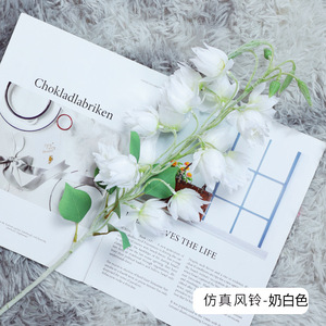 Campanas de Viento Nórdicas con Flores de Seda de Alta Simulación para Decoración de Bodas y Hogar - Product Image 6