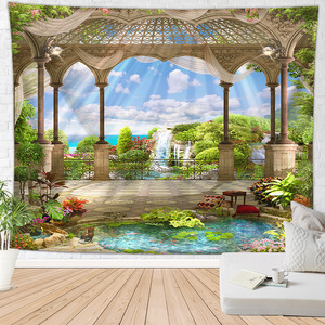 Tenture <span class=keywords><strong>murale</strong></span> personnalisée pour chambre, <span class=keywords><strong>tapisserie</strong></span> à design ondulé, coucher du soleil, décoration pour la maison, 51x59 pouces - Product Image 2