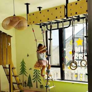 Muro de Escalada Interior para Niños, Muro de Escalada Interactivo, Entrenamiento Sensorial para Niños, Centros de Entrenamiento Deportivo - Product Image 1