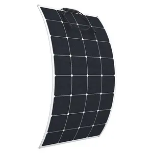 批发ETFE Sunpower防水单晶硅24V 48V 100w 200w 300w 330w 350w PET柔性太阳能电池板