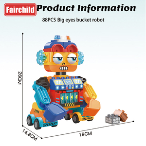 <strong>Large</strong> Construction Puzzle <strong>Building</strong> <strong>Blocks</strong> for Children <strong>Big</strong> Eye Robot Toy <strong>Big</strong> <strong>Building</strong> <strong>Block</strong> Set for Kids 8 in 1 Robot - Product Image 6