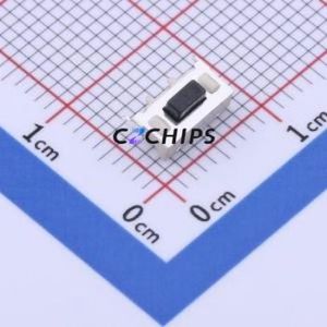 YTSB003A0352501B Tactile <b>Switch</b> SMD <b>Switch</b> Single Pole Single Throw Rectangle Button 2.5N Horizontal Mount - Product Image 1