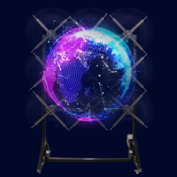 Haute qualité TK-M65 65CM 3x3 pièces épissage 155cm mur 3d hologramme publicité extérieure hologramme affichage ventilateur holographique
