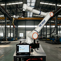 Robot de soldadura colaborativo portátil de 6 ejes, tipo arrastre, para soldadura MIG MAG y láser en estructuras de acero.