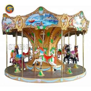 Kids Carousel Ride 6 giocatori Horse Carousel Game Machine Kiddie Ride Mini Carousel - Product Image 6