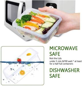 Ensemble de récipients en plastique pour la préparation des repas, 20 pièces, garde-manger, organisation de la cuisine, boîtes de stockage des aliments, injection pour l'organisation de la préparation des repas - Product Image 3