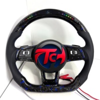 Volant en fibre de carbone Volkswagen Golf R pour MK7 MK7.5 MK8 Passat CC Polo Jetta Tiguan Upgrade